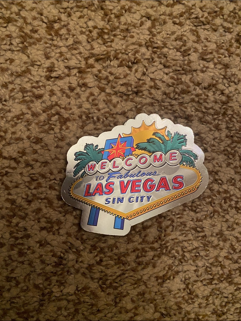 Las Vegas 'Welcome to Fabulous' magnet- Multi-Color